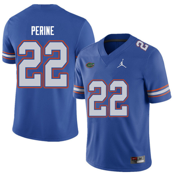 Jordan Brand Men #22 Lamical Perine Florida Gators College Football Jerseys Sale-Royal